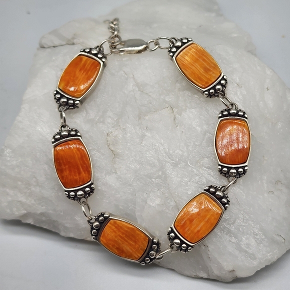 Navajo Jewelry Vintage Sterling Silver Jw Waldeck Johnson Spiny Oyster Bracelet Poshmark